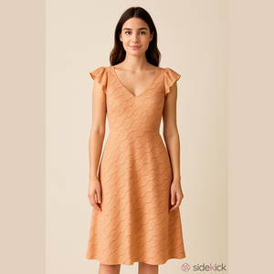 J. Crew Vintage Elegant Pink Peach Sleeveless Dress